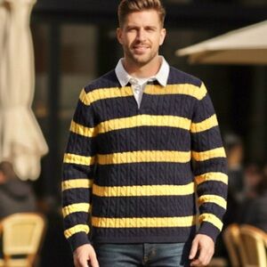 Beams Plus Men’s Knit Rugger Long Sleeve Sweater XL NEW w/ TAGS